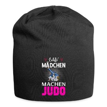 Echte Mädchen Machen Judo - Jersey-Beanie - Schwarz - Vorne