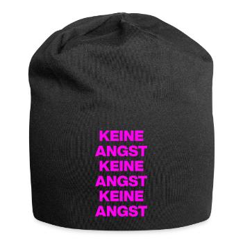 KEINE ANGST NIE WIEDER IST JETZT PINK NO NZS / AFD - Jersey-Beanie - Schwarz - Vorne