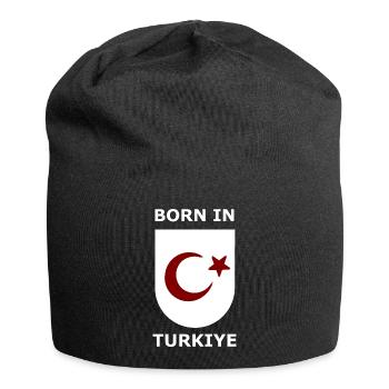 Born in Türkiye Shield - Jersey-Beanie - Schwarz - Vorne