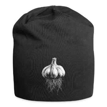 Knoblauch - Jersey-Beanie - Schwarz - Vorne
