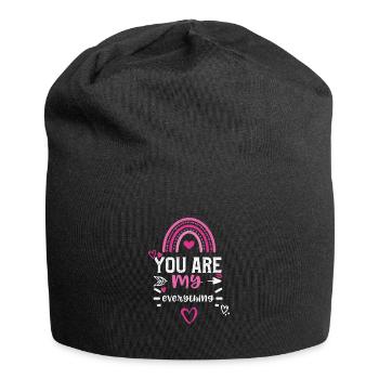 Tu es mon tout - Bonnet en jersey - noir - Devant