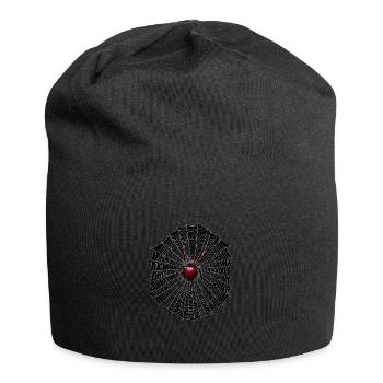 Toile d’araignée Halloween - Bonnet en jersey - noir - Devant