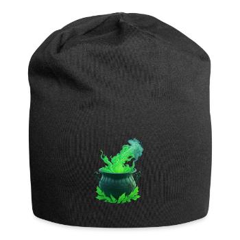 Hexenkessel Halloween - Jersey-Beanie - Schwarz - Vorne