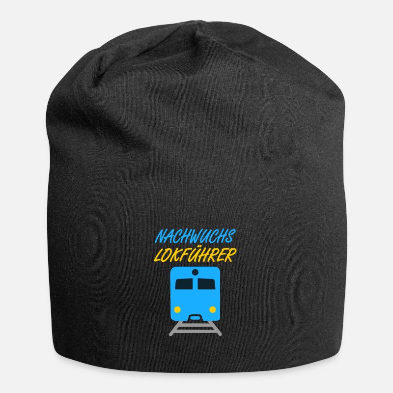 Nachwuchs Lokführer Baby Kind Geschenk - Jersey-Beanie - Schwarz