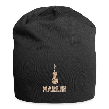 Marlin à l’alto - Bonnet en jersey - noir - Devant