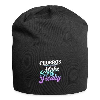 Churros Make Me Freaky Fun Style - Jersey-Beanie - Schwarz - Vorne