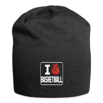 I love basketball basketball gift idea - Jersey Beanie - black - Front