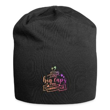 I Like Big Cups And I Cannot Lie Tea Lover Tea Dri - Jersey-Beanie - Schwarz - Vorne