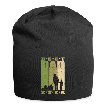 Meilleur papa Ever papa et fils jardinier jardinier - Bonnet en jersey - noir - Devant