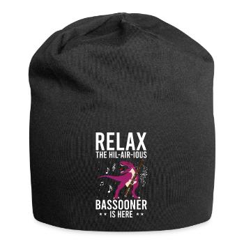 Bassoonist for bassoon orchestra and bassoonist - Jersey Beanie - black - Front