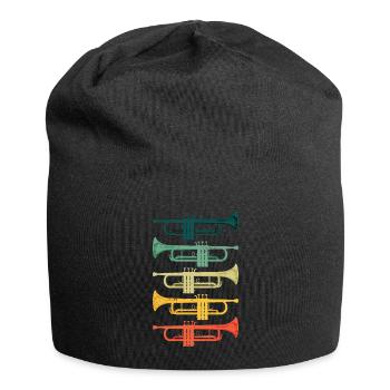 Cool Trompetenband Musiker Jazz Musik - Jersey-Beanie - Schwarz - Vorne