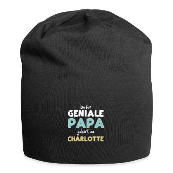 Dieser Geniale Papa Gehört Zu Ch... - Jersey-Beanie - Schwarz - Vorne