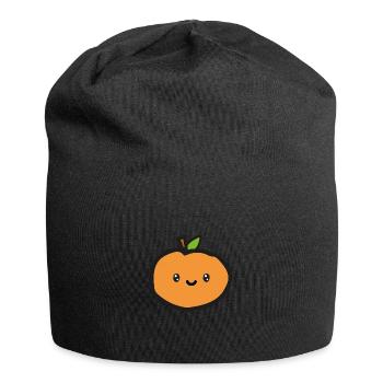 Orange - Jersey Beanie - black - Front