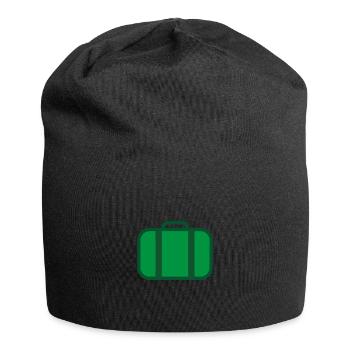 Travail voyage vacances valise - Bonnet en jersey - noir - Devant
