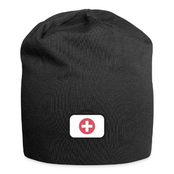 Erste Hilfe Medizin Koffer - Jersey-Beanie - Schwarz - Vorne