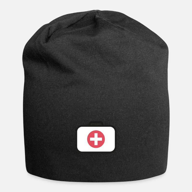 First aid medicine suitcase - Jersey Beanie - black