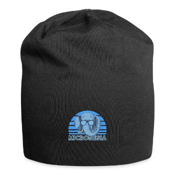 Mikronesien - Jersey-Beanie - Schwarz - Vorne