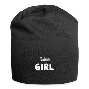 Italian Girl - Italian - Jersey Beanie - black - Front
