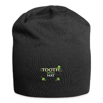 Tooth With Hat - St. Patrick's Day - Jersey-Beanie - Schwarz - Vorne