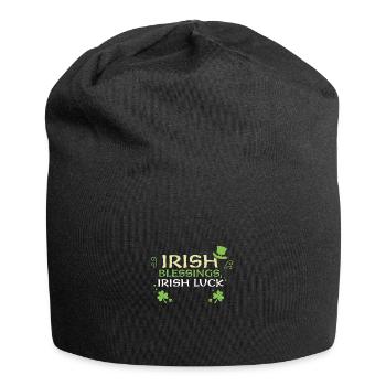 Irish blessings, Irish luck - Jersey Beanie - black - Front
