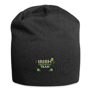 Équipe irlandaise de buveurs - Bonnet en jersey - noir - Devant