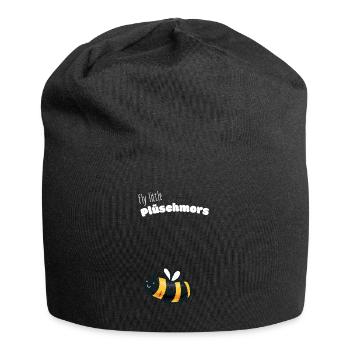 Plüschmors Plattdeutsch Geschenkidee - Jersey-Beanie - Schwarz - Vorne