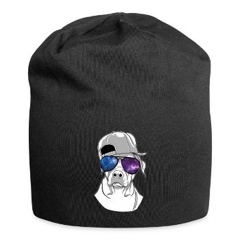 COOL DOG SUNGLASSES - Jersey Beanie - black - Front