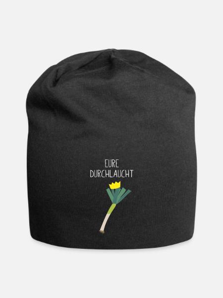Eure Durchlaucht - Jersey-Beanie - Schwarz