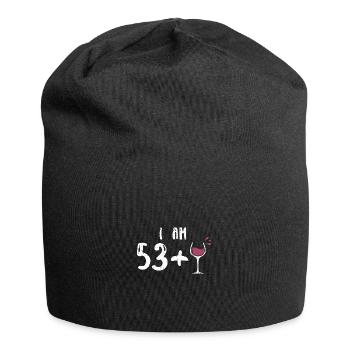 I Am 53 + 1 - 54th Birthday - Jersey Beanie - black - Front