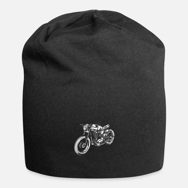 Biker / Motorcycle / motorrad design - Jersey-Beanie - Schwarz
