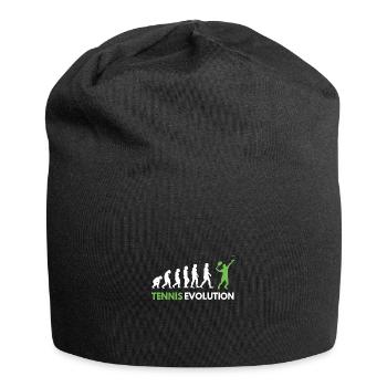 Tennis EvolutionTennisspieler Lustig - Jersey-Beanie - Schwarz - Vorne