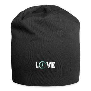 Sporty Hobby Leidenschaft Handball - Jersey-Beanie - Schwarz - Vorne