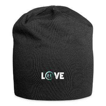 Sporty Hobby Leidenschaft Staffelauf - Jersey-Beanie - Schwarz - Vorne