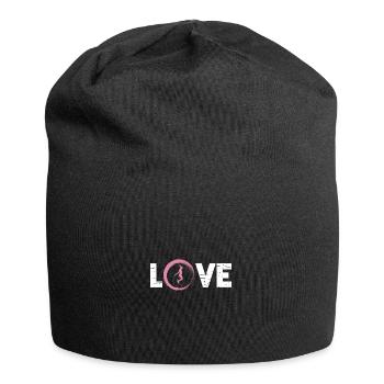 Sporty Hobby Leidenschaft Seilspringen - Jersey-Beanie - Schwarz - Vorne