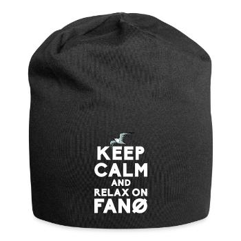 Fanö Möwen Nordseeinsel - Jersey-Beanie - Schwarz - Vorne