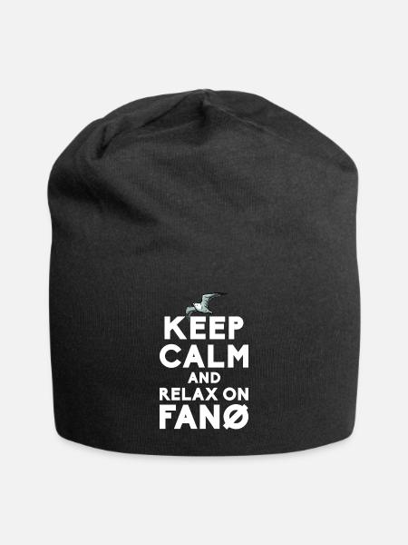 Fanö Möwen Nordseeinsel - Jersey-Beanie - Schwarz