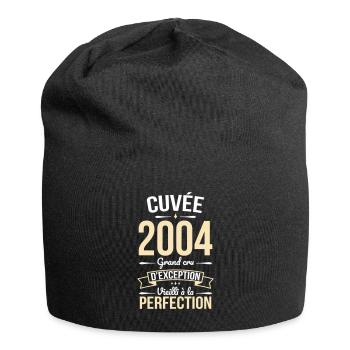 Anniversaire 20 ans - Cuvée 2004 - Cadeau Humour - Bonnet en jersey - noir - Devant
