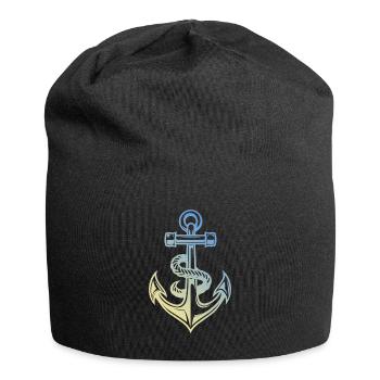 Anker - Jersey-Beanie - Schwarz - Vorne