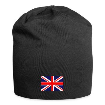 Großbritannien britisch Flagge Fahne - Jersey-Beanie - Schwarz - Vorne