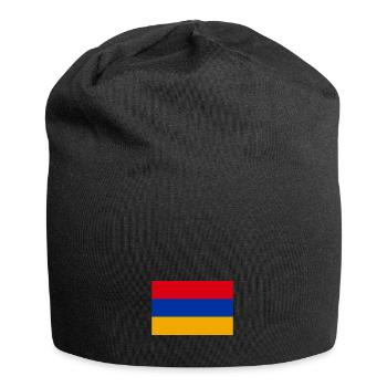 Armenia armenian ensign flag - Jersey Beanie - black - Front