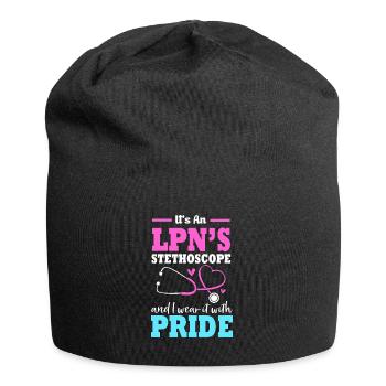 Krankenschwester Krankenpfleger Krankenpflegerin - Jersey-Beanie - Schwarz - Vorne