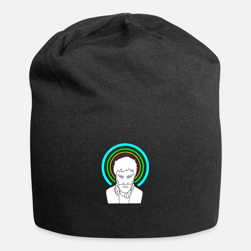 DJ winkt - Jersey-Beanie - Schwarz