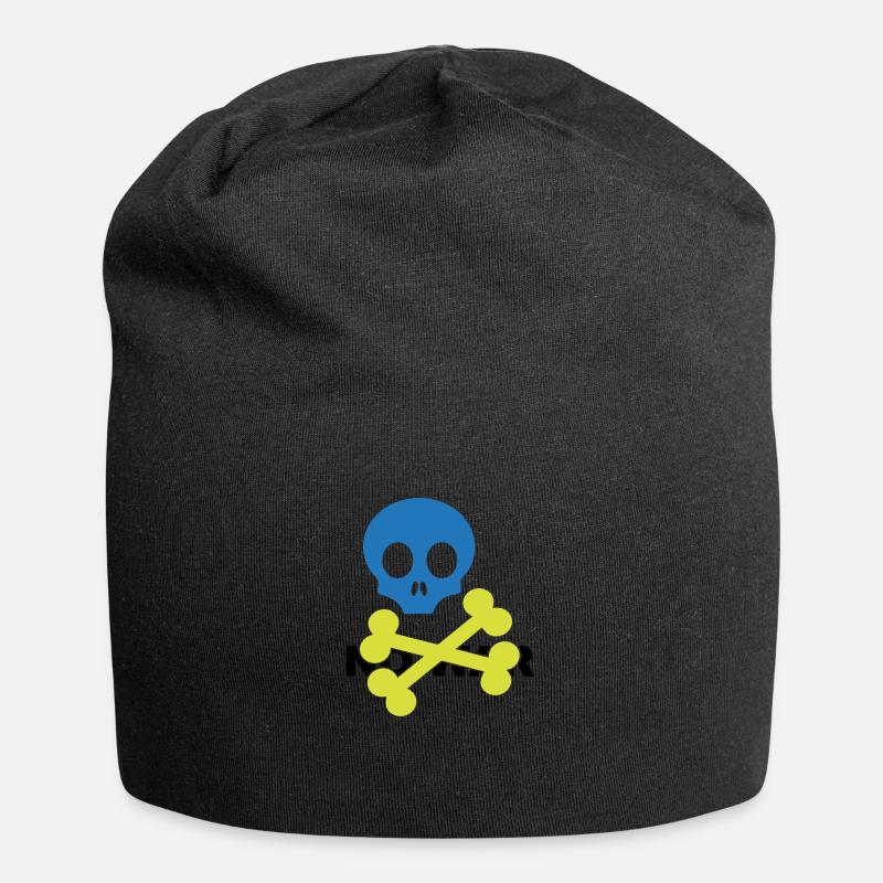 Kein Krieg Bones Ukraine 3c - Jersey-Beanie - Schwarz