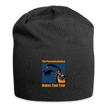 Dinosaurier Parasaurolophus Dino Geschenk - Jersey-Beanie - Schwarz - Vorne