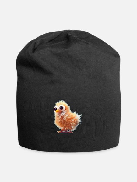Glubschaugen Kücken - Jersey-Beanie - Schwarz