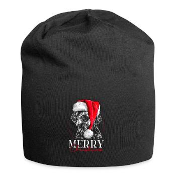 Santa KORTHALS GRIFFON Joyeux Noël Wilsigns - Bonnet en jersey - noir - Devant