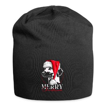 Santa SLOUGHI Merry Christmas Greyhounds Wilsigns - Jersey Beanie - black - Front