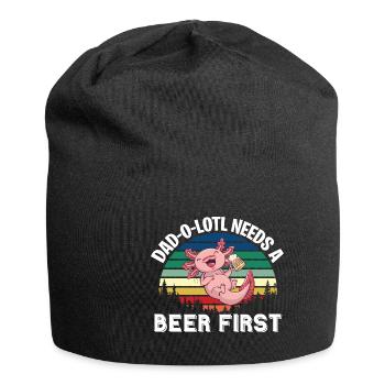 Father's Day gift for dad for Men's Day - Jersey Beanie - black - Front