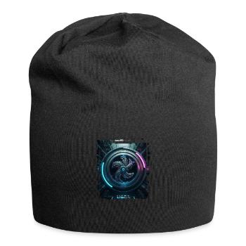 Zodiac sign Libra in cyberpunk era Future - Jersey Beanie - black - Front