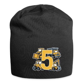 Chantier - 5 ans - 5ème anniversaire - Bonnet en jersey - noir - Devant